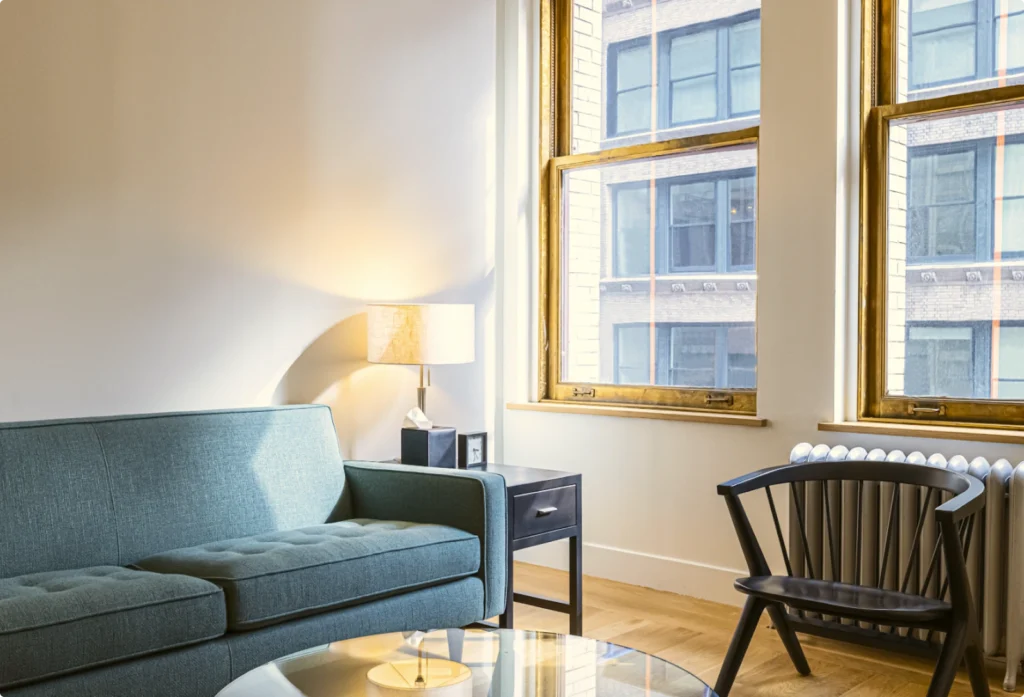 Private and professional therapy room designed for personalized sessions