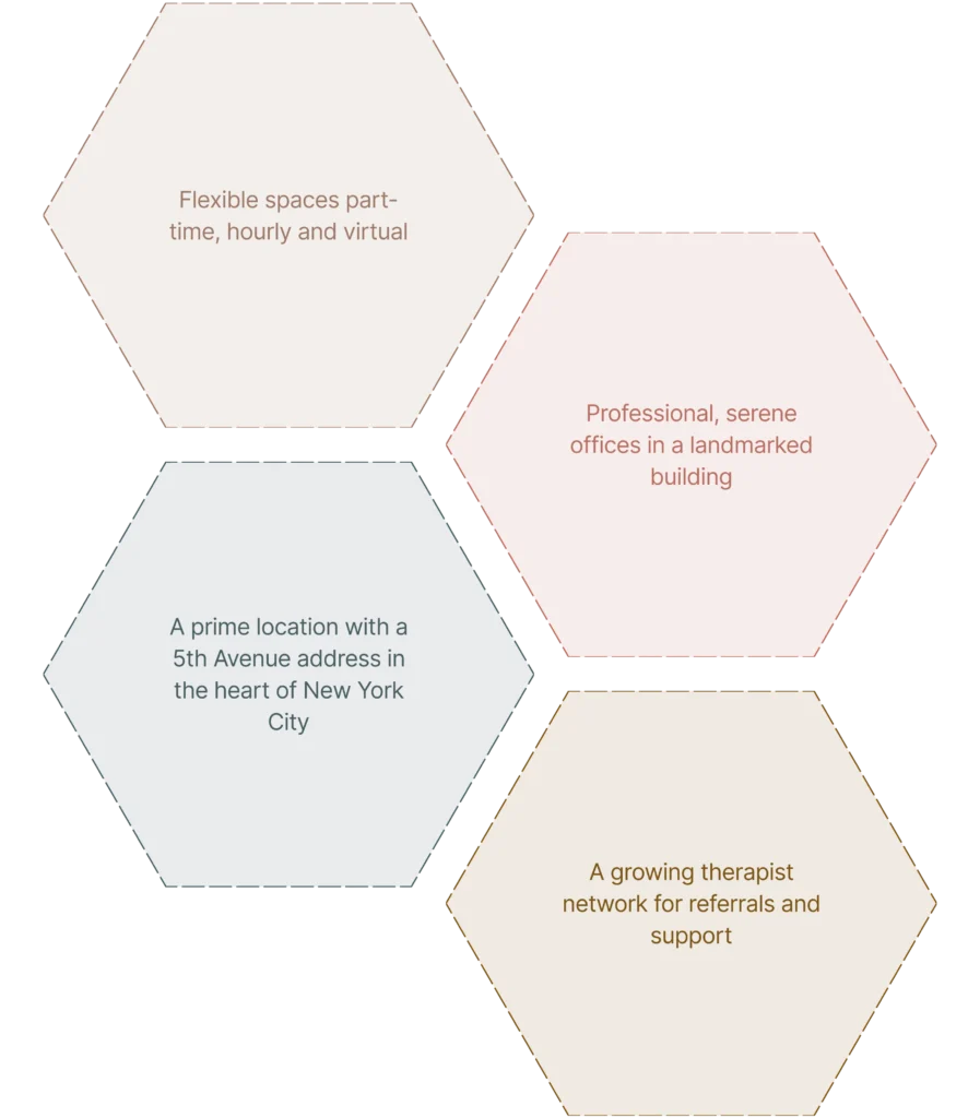 Therapist growing their private practice with the flexible options provided by TherapyHive.