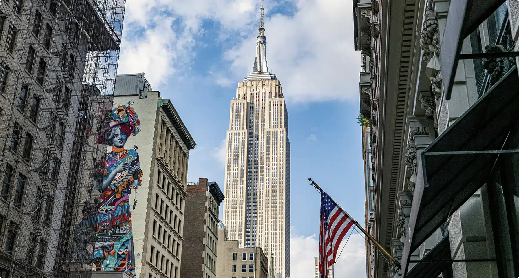 Classic New York building front with historic charm.